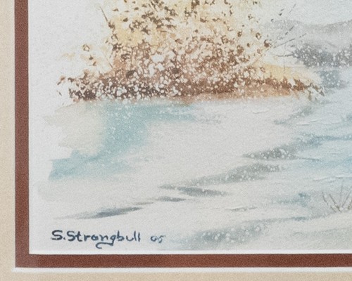 Original Watercolor by Samantha 'Sami' Strongbull EARLY SNOW (MBP65) - Picture 5 of 8
