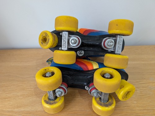 SFR RIO Roller Disco Quad Skates Blueberry Size UK 1 EUR 33 - Retro - Picture 7 of 8