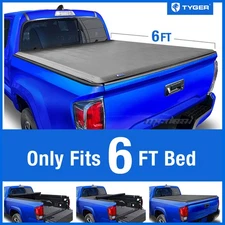 Fit 2016-2023 Toyota Tacoma 6' Bed Soft Roll-up Tonneau Cover TYGER T1
