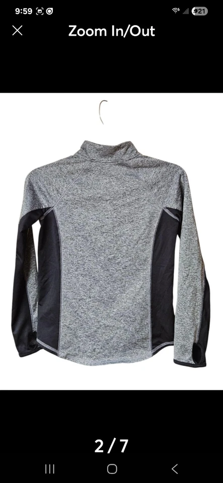 Chaqueta A3C67-052 Justice Active Gris/Negro con Cremallera con Agujeros para el Pulgar Talla 10. 9 oz Foto 2 de 4