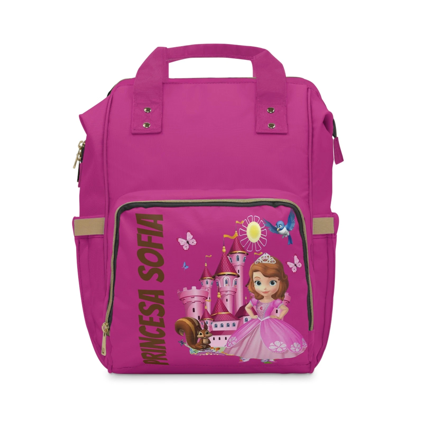 Princess Backpack - Multifunctional Diaper Bag, Baby Shower Gift, Nursery