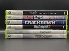 Xbox 360 Action Lot - 6 Games - Batman Arkham, Dead Rising 2, Crackdown - TESTED