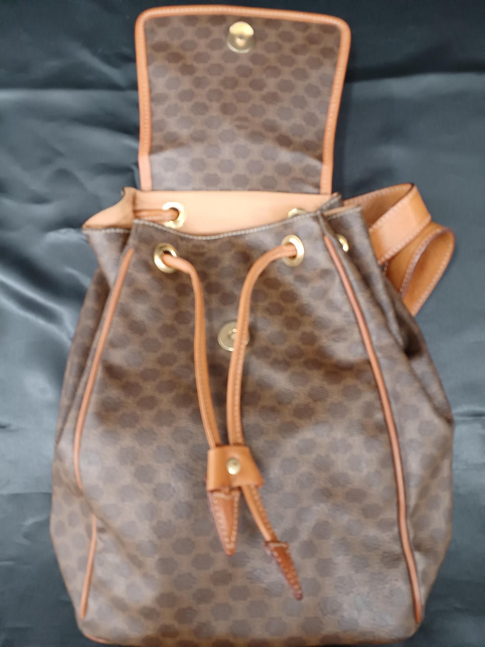 Macadam Pattern Mini Backpack Model M14 Celine Jj… - image 9