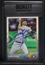 BAS 2015 Topps Update Mike Fiers #US351 Seal of Authenticity Auto 0t2s