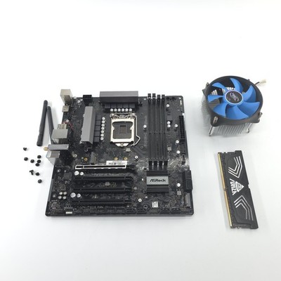 AsRock B560M-C LGA 1200 microATX Intel Motherboard w/ 8GB Ram, Fan, Bent Pins