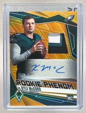 Kyle McCord 2025 Panini Phoenix Gold Rookie Phenoms Jersey Patch Auto RC /10