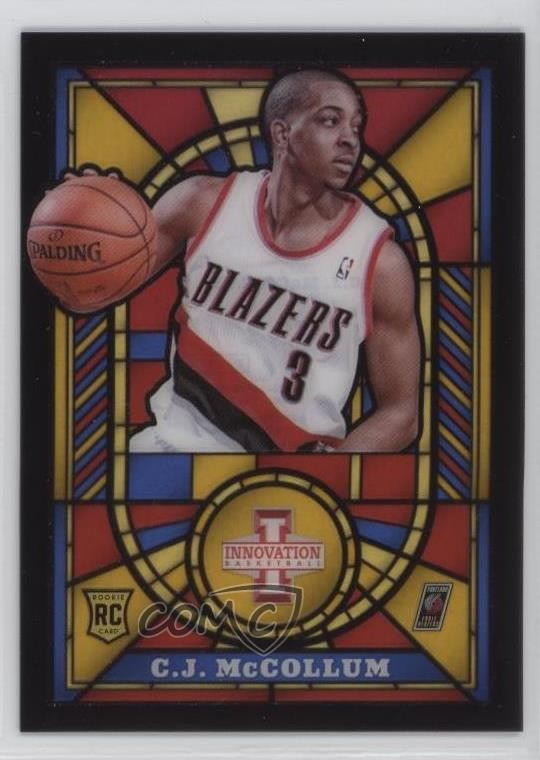 2013-14 Panini Innovation Rookie Stained Glass Gold CJ McCollum #24 RC s6i