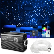 Starlight Headliner Kit Bluetooth Remote Control Music Sync 550 Fiber Optics 