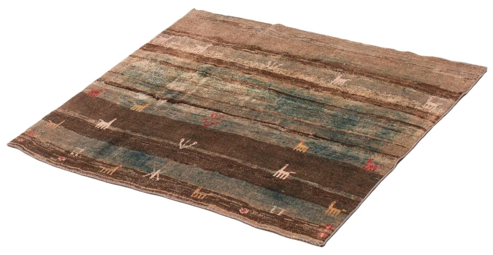 3'7" x 4'7" Traditional Vintage Hand Knotted Oriental Carpet Wool Area Rug - Image 4 of 4