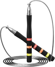 Springseil Speed Rope， Springseil Erwachsene Fitness 2 Kugellager & Anti-Rutsch