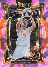 2025 Panini Select WNBA #26 Rayah Marshall Pink Ice Prizms
