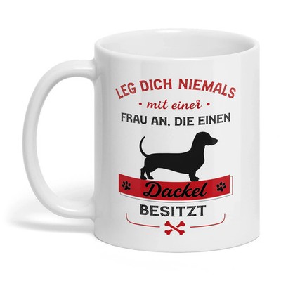 Dackel Tasse Lustig   Geschenk für  Dackel mit Spruch Mug, Teckel, Dachshund