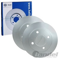 2X Hella Bremsscheiben 240Mm Vorne Passend FüR Ford Courier Escort Fiesta
