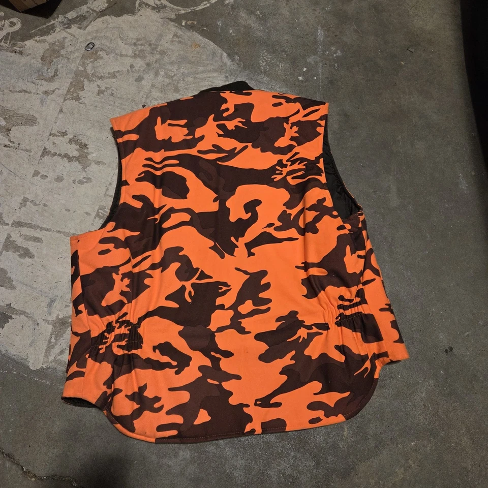 Walls Outdoors Hunting Vest Medium Bright Orange Camo - Image 3 of 3