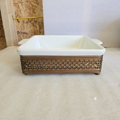 Casserole Dish With Trivet Basket From Avon Expressions Collection