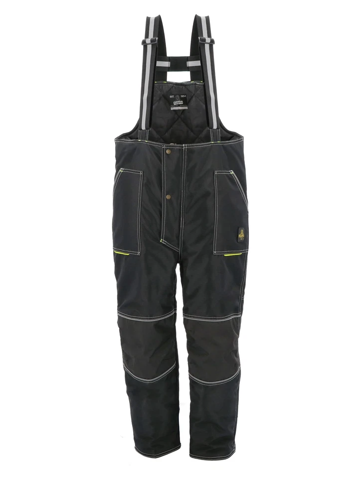 RefrigiWear Men's ErgoForce Waterproof Low Bib Overalls - Durable, Insulated,