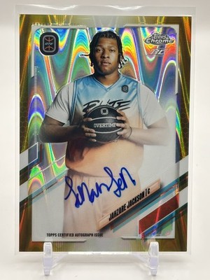 2022 Topps Chrome Overtime Elite Jahzare Jackson #CA-JJ2 Auto Gold
