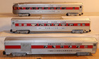 American Flyer Pretty Rare 5 digit, 3 Car Red Stripe Pullman Set Close To New — photo 5