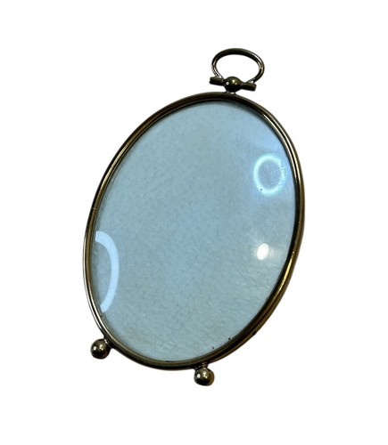 Vintage Bubble Glas Bilderrahmen Rot Samtrücken