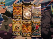 6x Pokémon Schwert Und Schild Strahlende Sterne Silberne Booster De NEU OVP 