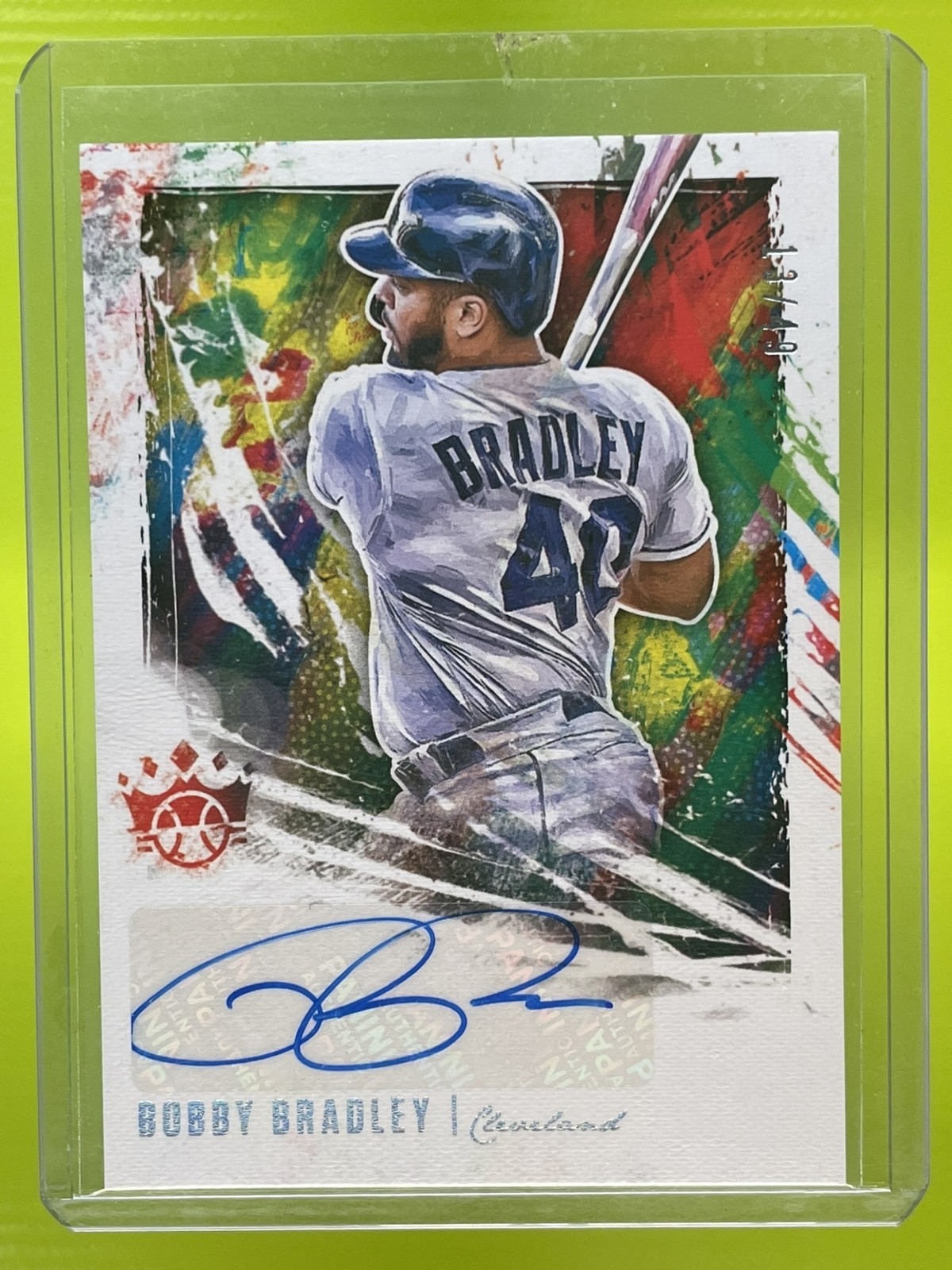 2020 Panini Diamond Kings Bobby Bradley Rookie Auto #DKS-BB Cleveland Indians
