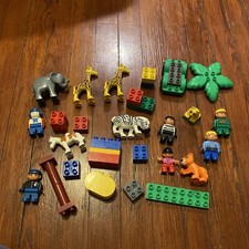 Lego Duplo Zoo Animali e Lavoratori Figure Elefante Giraffa Zebra Orso Polare Ecc