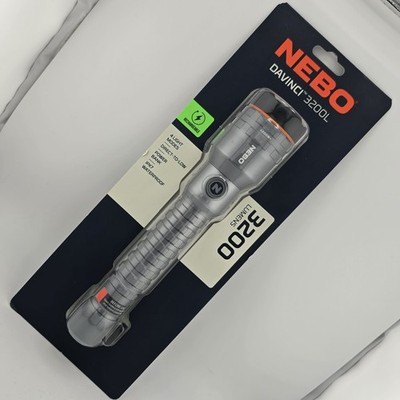 Nebo Davinci 3200L New Rechargeable Aluminum Flashlight & Powerbank Unopened