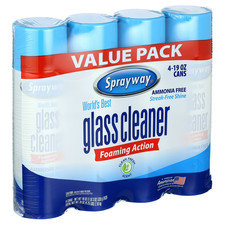 Sprayway Glass Cleaner Foaming Action Value Pack   4 x 19 oz Cans
