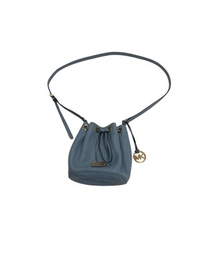 Preowned Michael Kors Ocean Blue Pebbled Leather Shoulder Bag Purse
