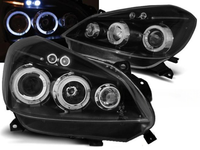Scheinwerfer Paar Renault Clio 3 05-09 Angel Eyes Schwarz