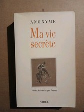 ΑΝΟΝΥΜΕ Ma vie secrète Préface de Jean-Jacques Pauvert