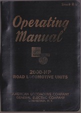 Alco Diesel-electric 2000hp Road Locomotive Operators Manual 3 1947