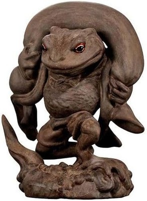 Art in Gashapon Frog Fujin Raijin Statue 4 Types Set Full Comp