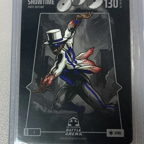 Bo Jackson Battle Arena Showtime 3 First Edition Steel Card 2024 Standard