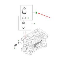 Jaguar F-PACE X761 Ölfilterdeckel T2R47314, Originalteil