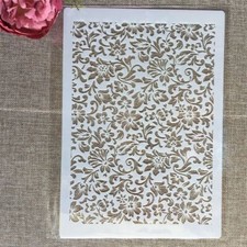 Leaves Texture DIY Layering Stencils - Wall Painting Scrapbook Coloring Stencil