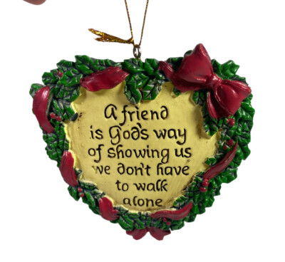 Written Quote Collectable Christmas Tree Ornament 3''