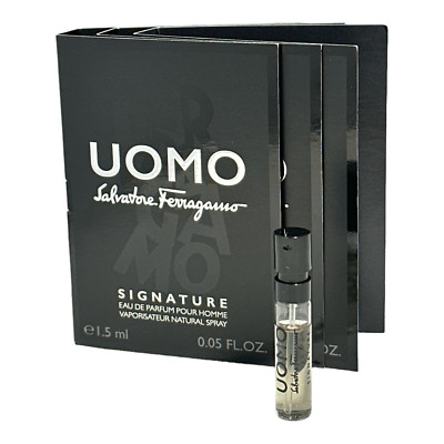 UOMO By Salvarote Ferragamo Signature Eau De Parfum Spray 0.05oz. New; LOT OF 3