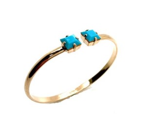 Authentic Mariana Bracelet Beautiful Calf Rose Gold Plated Turquoise Mineral Africa Coll.