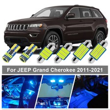 12x Blue Led Interior Lights Package Kit For Jeep Grand Cherokee 2011-2020 2021