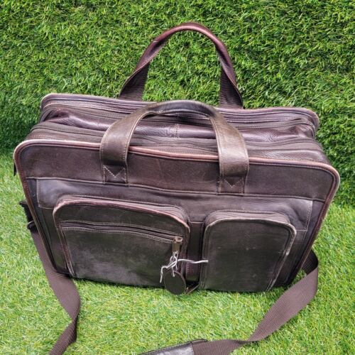 Wilson's Leather Laptop travel Bag Distressed! - Picture 4 of 24