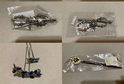 Lilla Rose various flexis, upins, and hair sticks