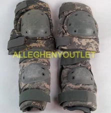 US Military ARMY KNEE & ELBOW Pads ACU Camo Paintball Airsoft Prepper MEDIUM VGC