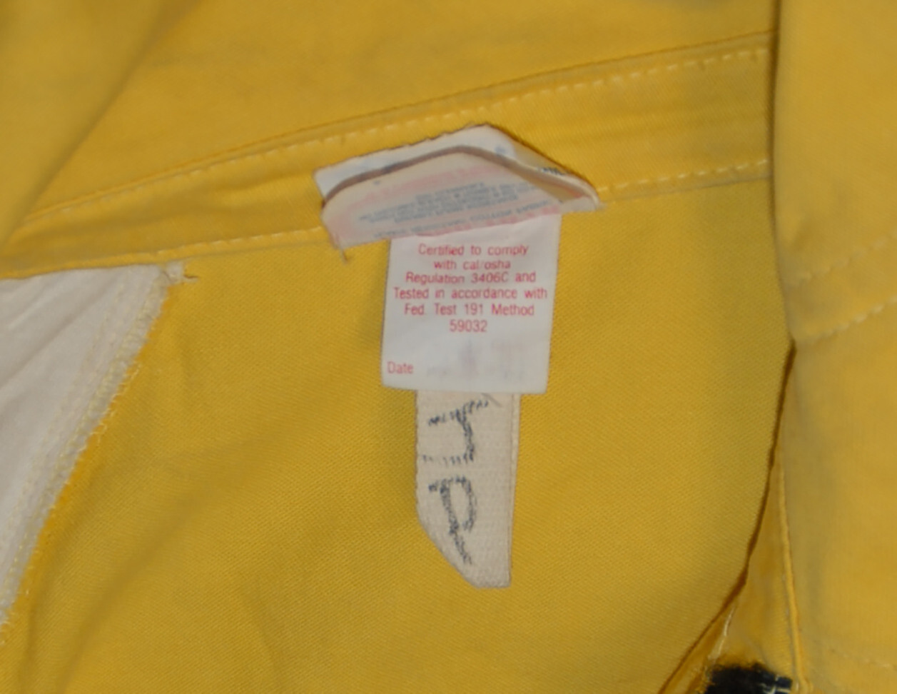 Firefighter Wildland brush fire turnout coat jacket Revco Proban FR7A