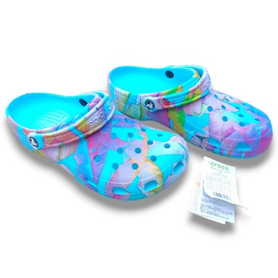 Crocs Classic Palm Print ‘Neptune’ Clog (Men’s Size 11) m_66bab4029a76ef37ff60f05c.jpg main image 3
