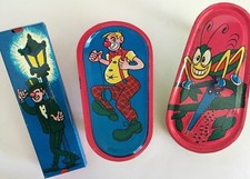 Vintage Kirchhof 'Life of the Party' Products Tin Litho Set Of 3 Noise Makers