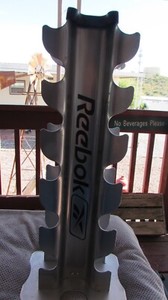 VERY COOL METAL REEBOK ADVERTISING DUMBBELL RACK