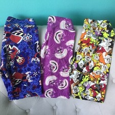 LuLaRoe Cheshire Cat Alice in Wonderland Seven Dwarfs Kids Tween Leggings