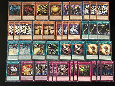 YUGIOH EGYPTIAN GOD DECK- OBELISK- SLIFER- WINGED DRAGON OF RA- SPHERE- DIVINE