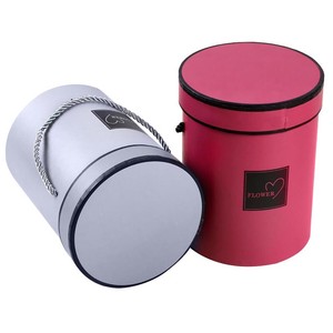 Round Flower Paper Boxes Bouquet Gift Packaging Cardboard Box